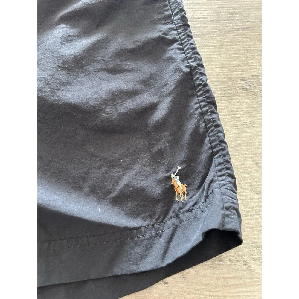 Polo Ralph Lauren Swim Trunks Black Pony Men’s Shorts Size L